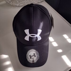 Under Armour Dark Cap with White Emblem